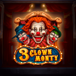 3 Clown Monty logo achtergrond