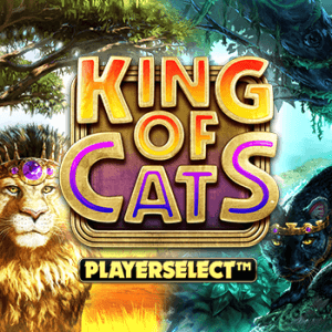 King of Cats Megaways logo achtergrond