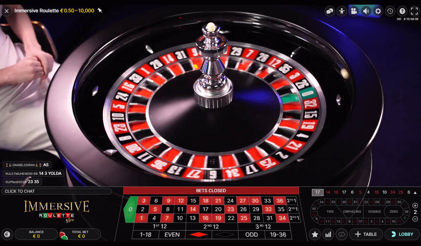 screenshot van Immersive roulette