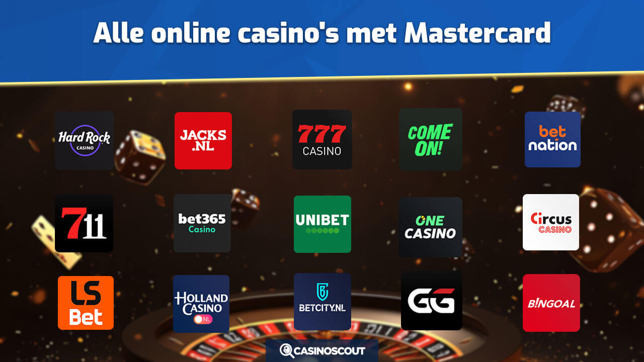 Alle online casino's met Mastercard