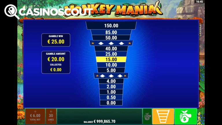 Monkey Mania Bonus