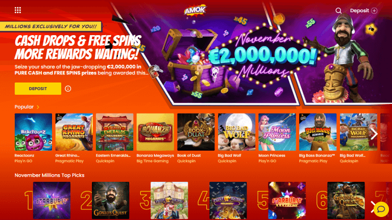 Amok Casino Screenshot 1