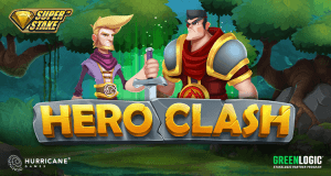 Hero Clash logo achtergrond