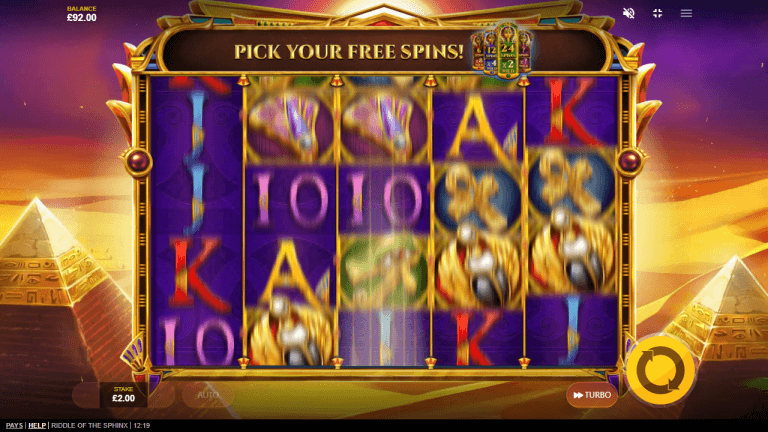 Riddle of The Sphinx Gratis Spins