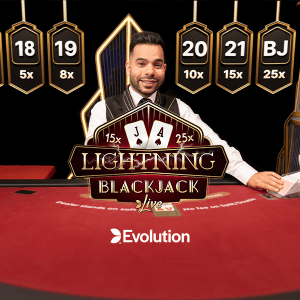 Lightning Blackjack logo achtergrond