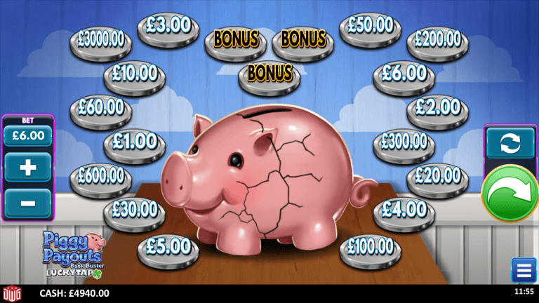 Piggy Payouts Bank Buster Gratis Spins