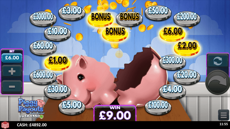 Piggy Payouts Bank Buster Bonus