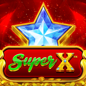 Super X logo achtergrond