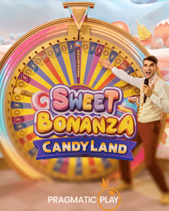 Sweet Bonanza Candyland logo achtergrond