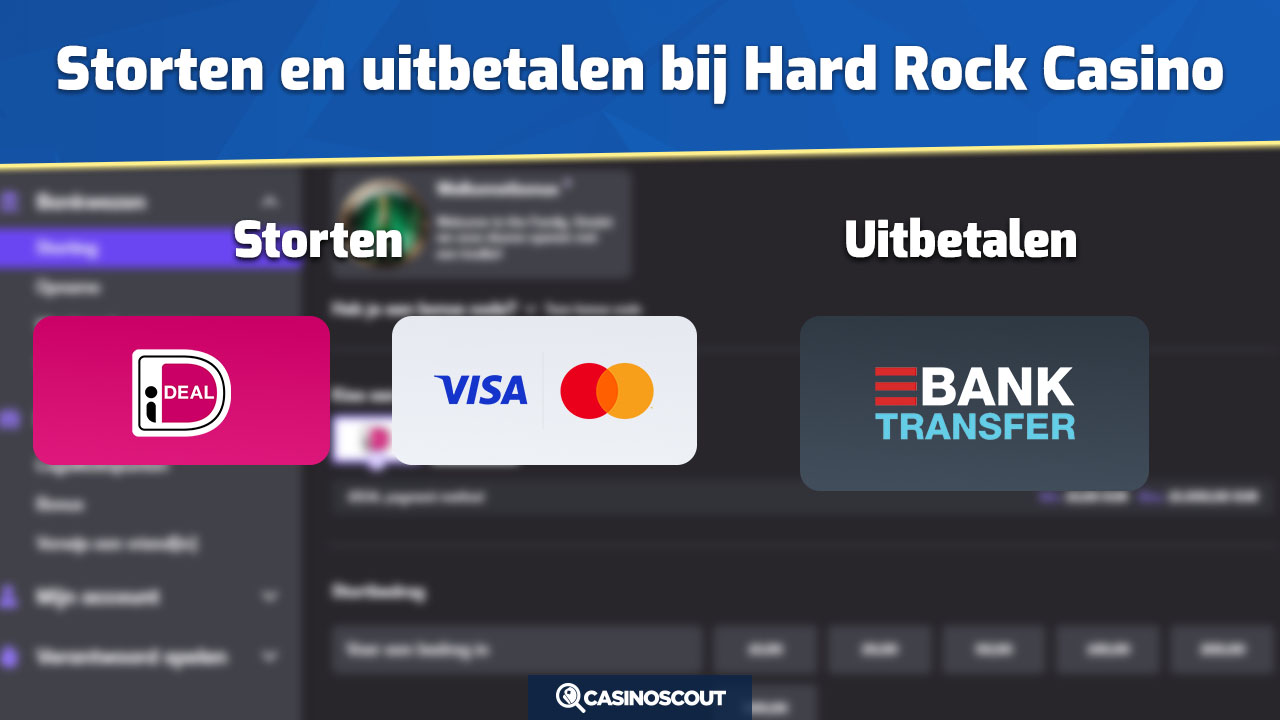 Hard Rock Casino storten en uitbetalen