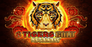 8 Tigers Gold Megaways logo achtergrond