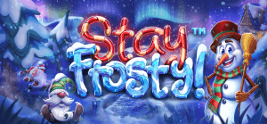 Stay Frosty logo achtergrond
