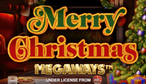 Merry Christmas Megaways logo achtergrond