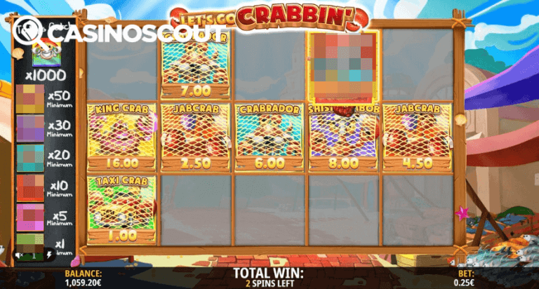 Crabbin’ Crazy Gratis Spins