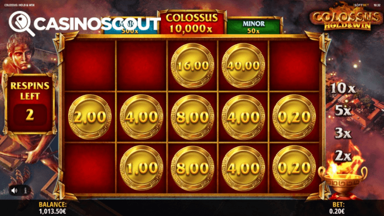 Colossus Hold & Win Gratis Spins