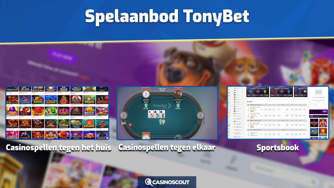 TonyBet kansspelaanbod in Nederland