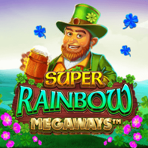 Super Rainbow Megaways logo achtergrond