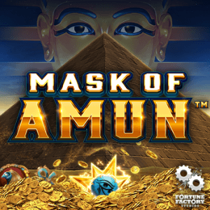 Mask of Amun logo achtergrond