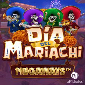 Dia del Mariachi Megaways logo achtergrond