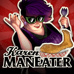 Karen Maneater logo review