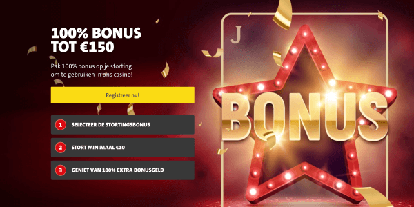 Jack’s Casino geeft tot € 150 aan bonusgeld weg!