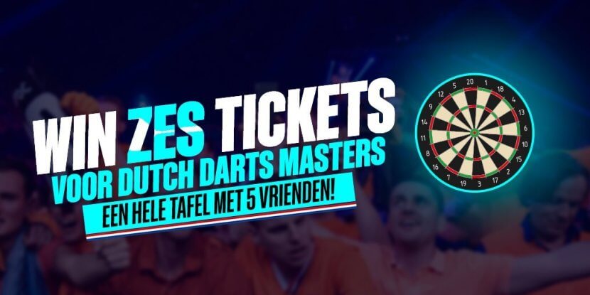 Give-away bij BetCity: ga met 5 vrienden naar de Dutch Darts Masters