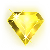 Gele juweel symbool van de Starburst gokkast