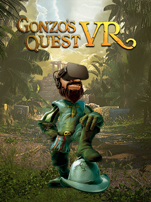 Banner van het Gonzo's Quest VR spel van NetEnt