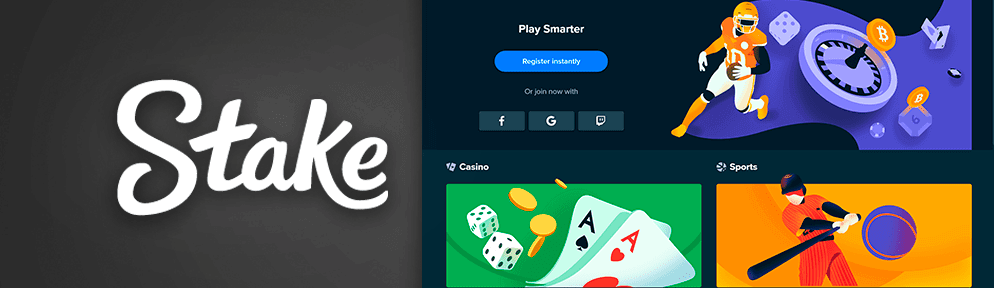 Een screenshot van Stake casino