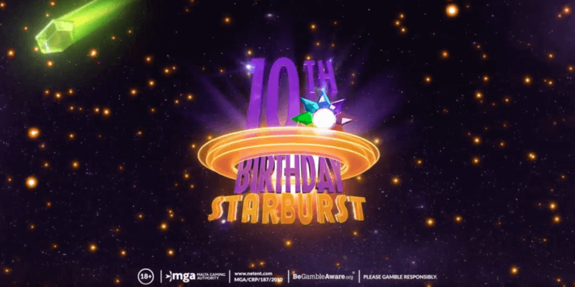 NetEnt’s Starburst viert 10-jarig jubileum