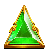 Groene driehoek symbool van Gates of Olympus