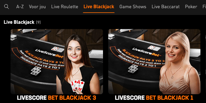 Voortaan ook casinospellen speelbaar op LiveScore Bet platform