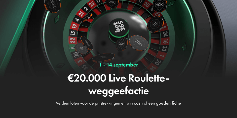 Populaire Live Roulette-actie € 20.000 weggeefactie verlengt