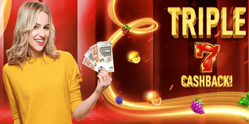 Triple 7 Cashback-bonus: claim 10% van je verliezen terug