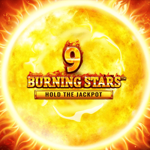 9 Burning Stars logo achtergrond