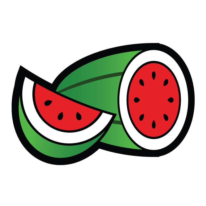 Random Runner watermeloen symbool