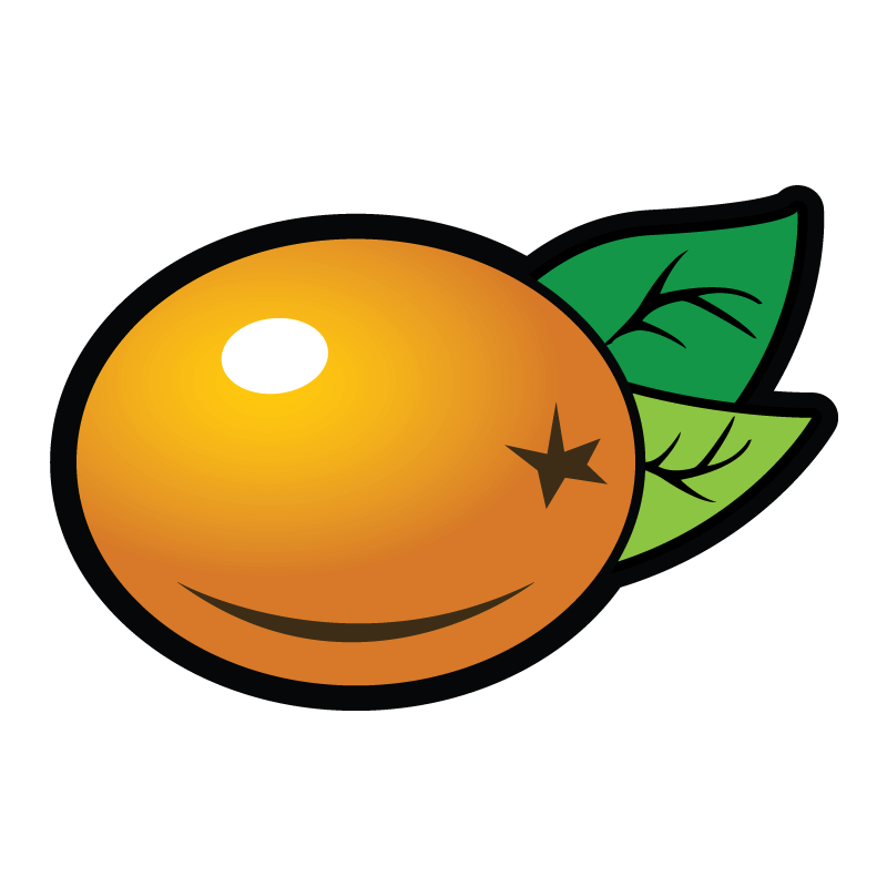Random Runner sinaasappel symbool