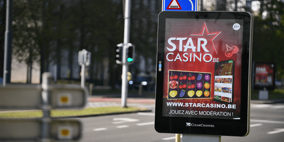 Foto van StarCasino.be reclame op straat