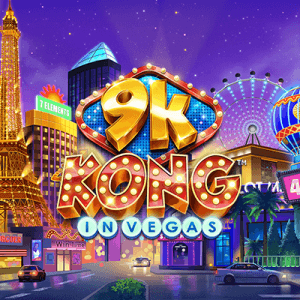 9k Kong in Vegas logo achtergrond