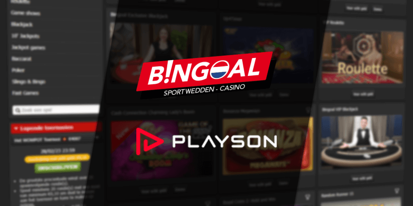 Spellen Playson toegevoegd aan Bingoal