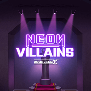 Neon Villains logo achtergrond