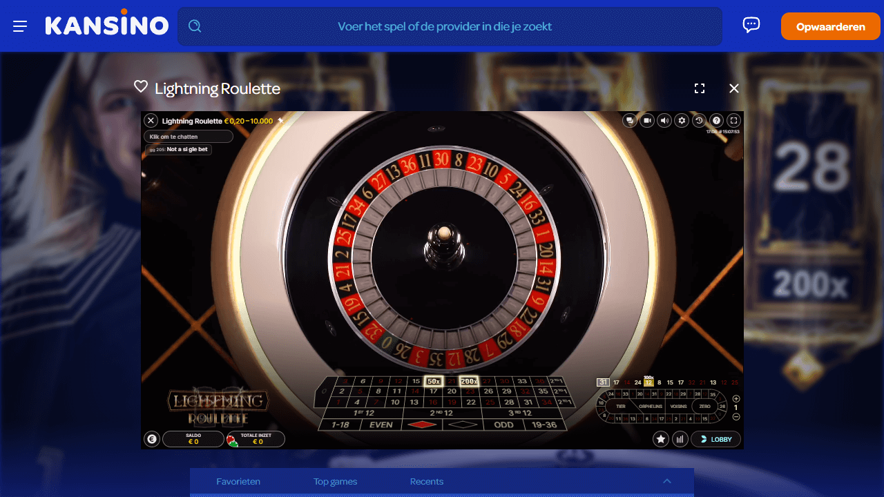 Lightning Roulette bal screenshot