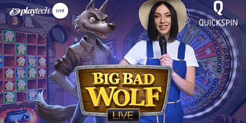 Quickspin en Playtech werken aan live spelvariant van Big Bad Wolf