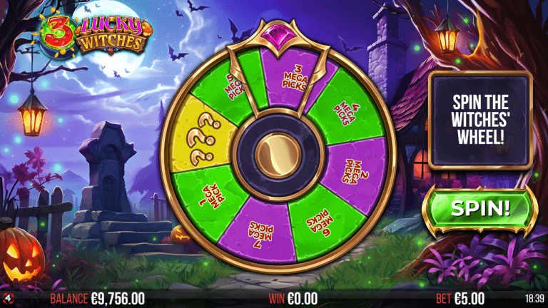 3 Lucky Witches Gratis Spins
