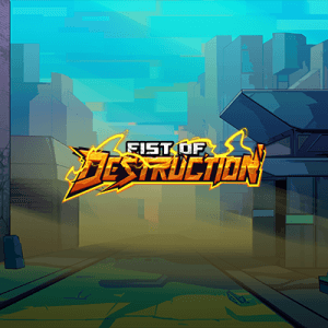 Fist of Destruction logo achtergrond