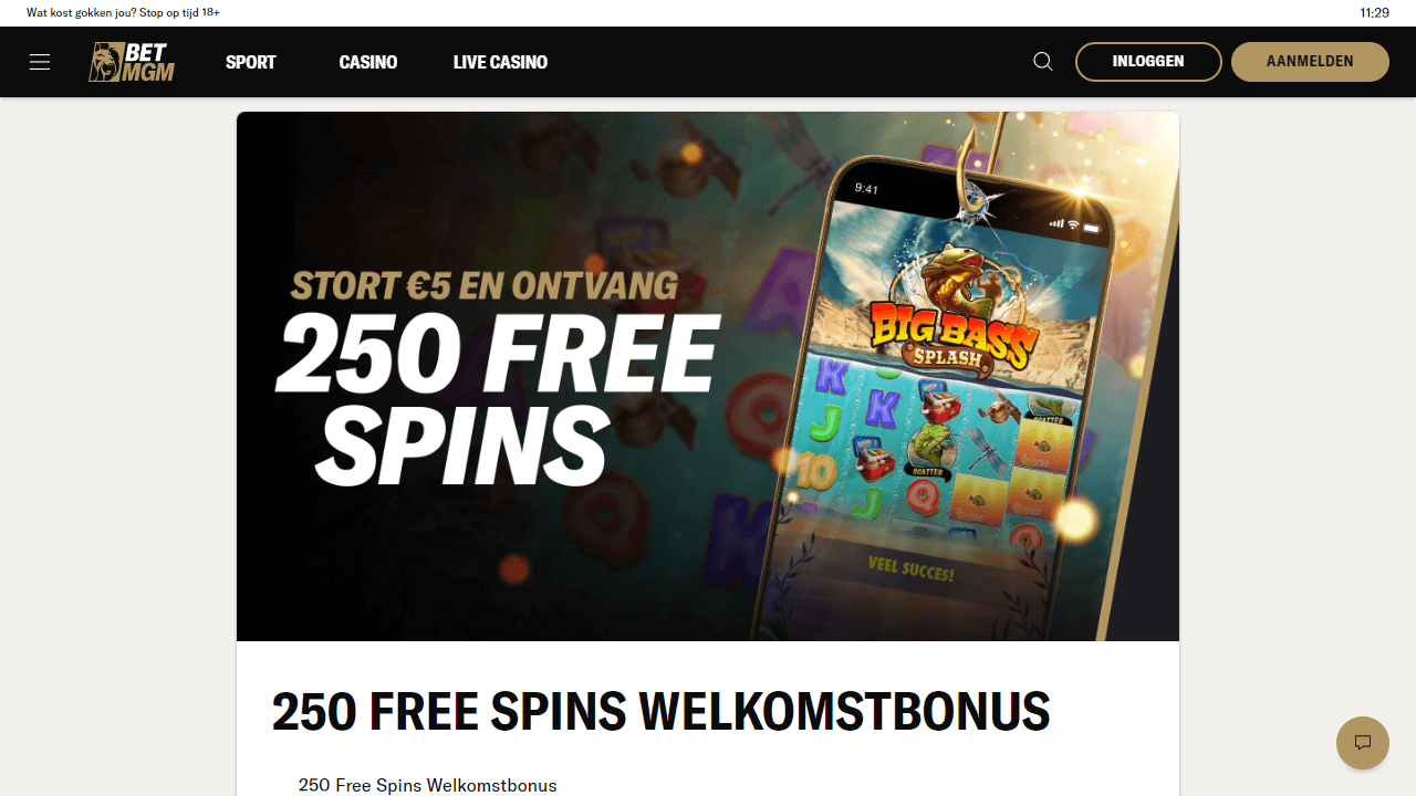BetMGM free spins bonus