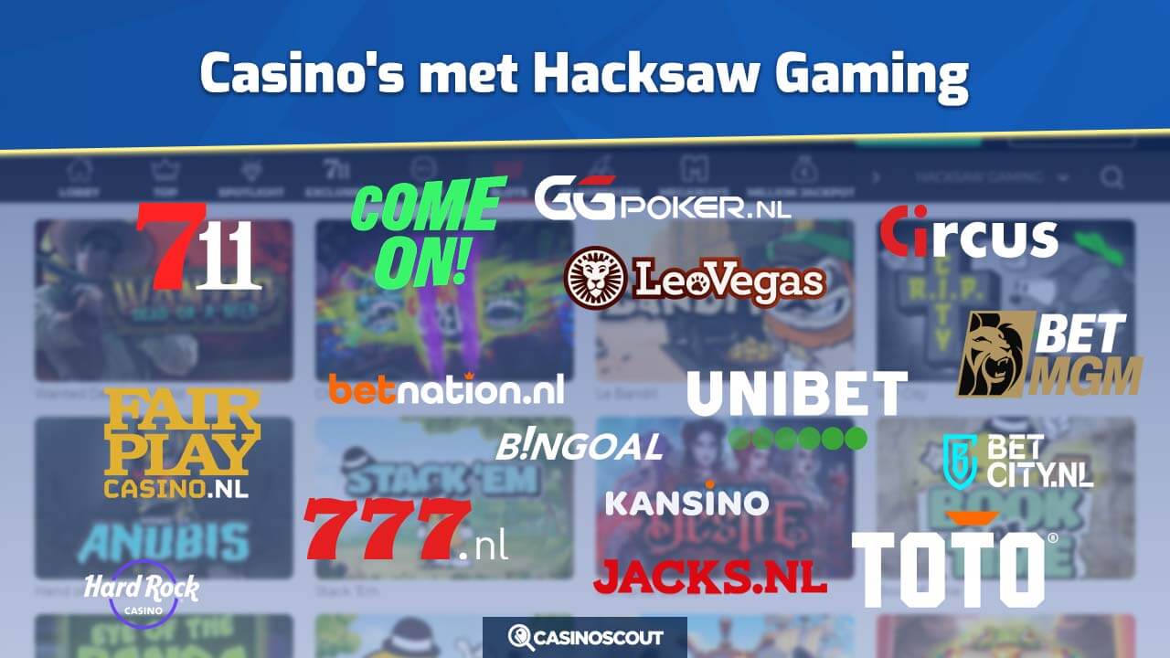 casino's met hacksaw gaming spellen en slots