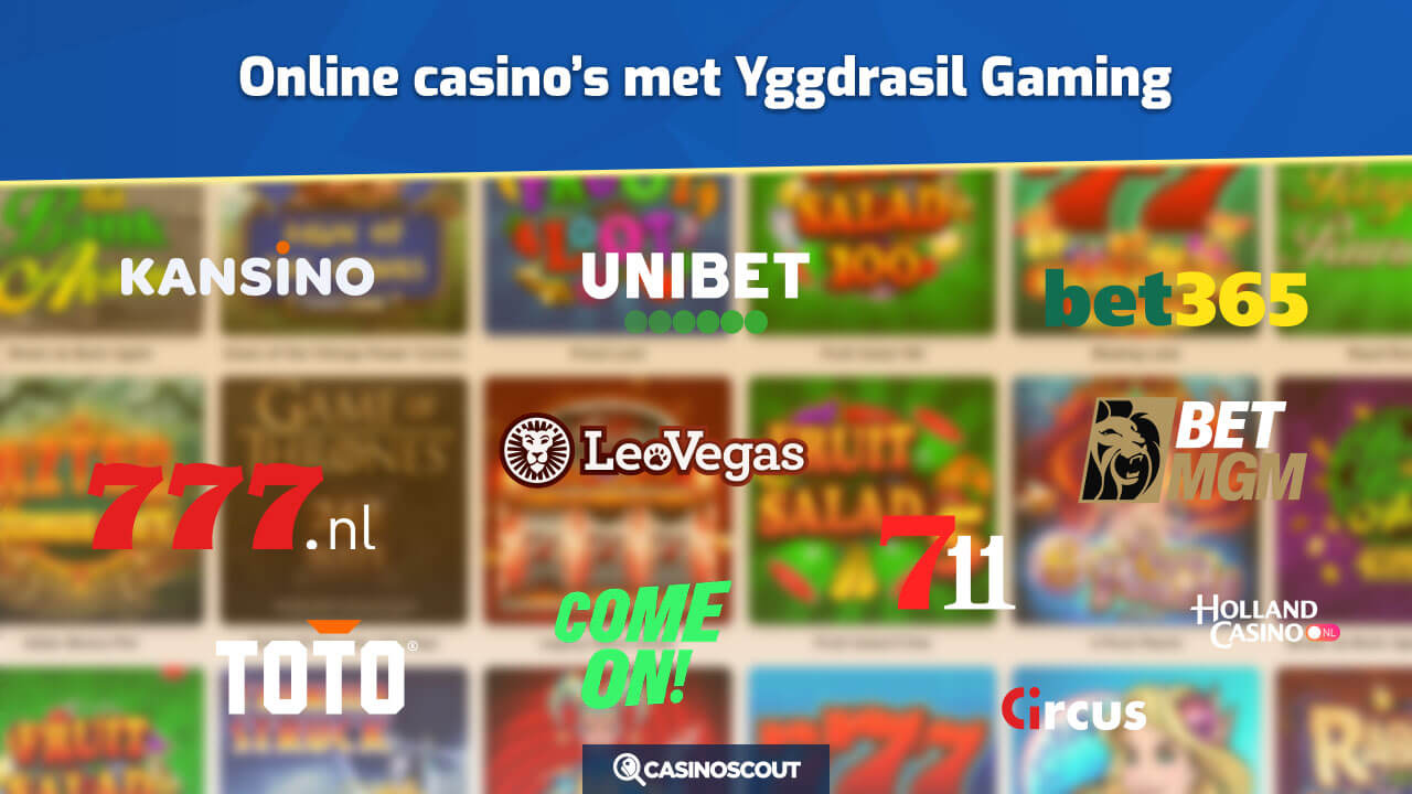 Legale online casino's met Yggdrasil Gaming