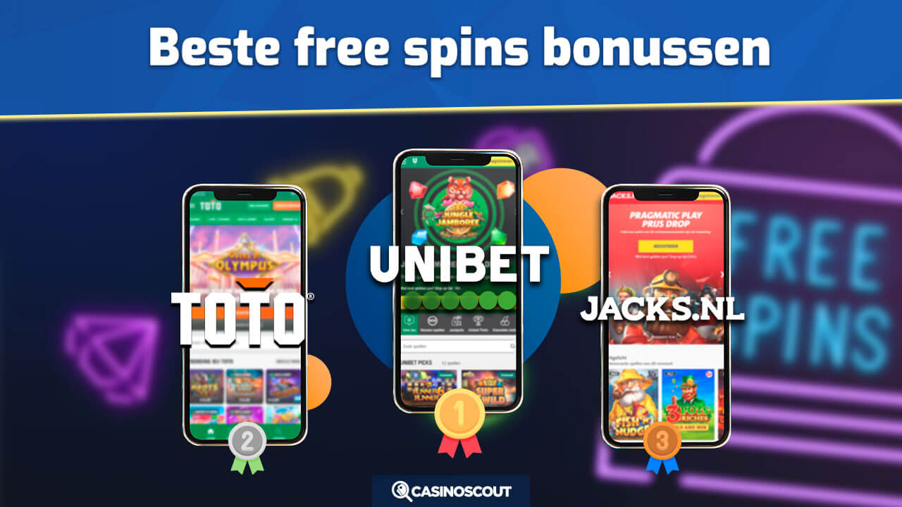 Beste free spins bonussen van Nederland