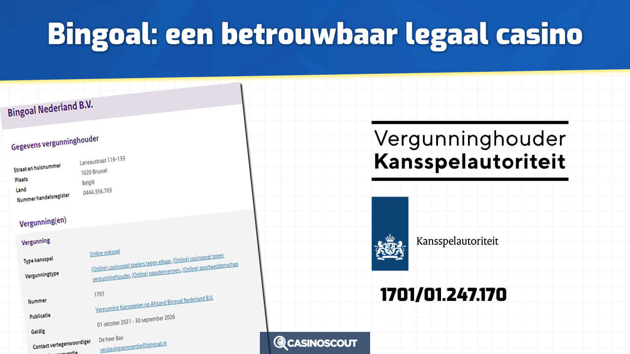 Bingoal betrouwbaar en legaal casino